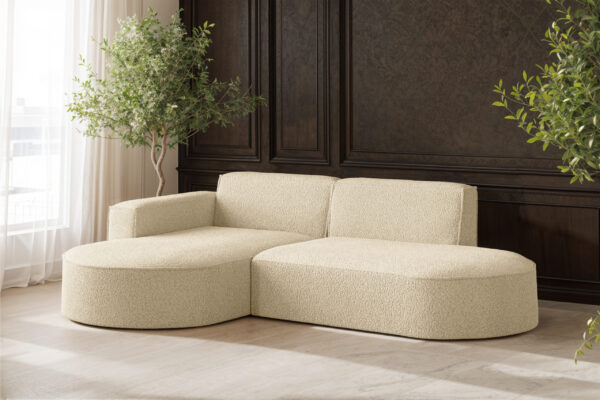 Ecksofa, Sofa L-Form Designer Modena Studio stoff Quelle