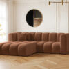 Ecksofa, L-from, Sofa Grand modular stoff Salvador