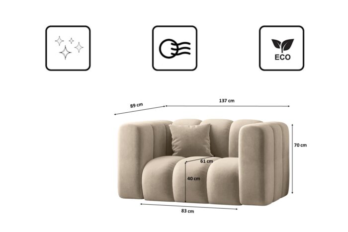 Sessel, Sofa Grand modular stoff Salvador