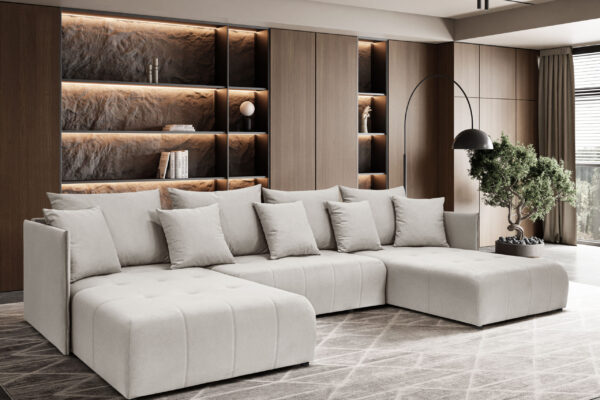 Ecksofa, Sofa U form, Couch U form Hannover U stoff Castel