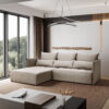 Ecksofa, Sofa L form, Couch L form Hannover L stoff Castel