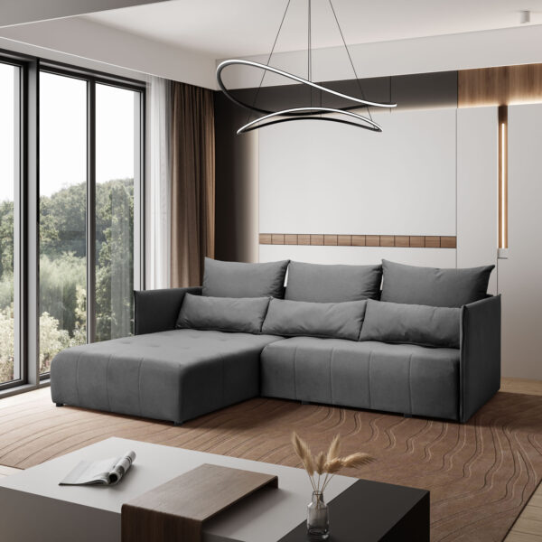 Ecksofa, Sofa L form, Couch L form Hannover L stoff Castel – Bild 29