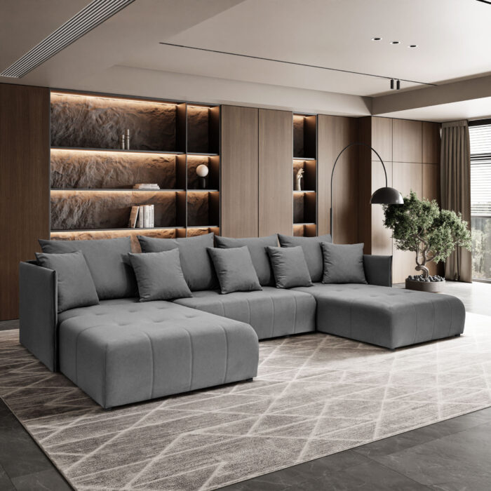 Ecksofa, Sofa U form, Couch U form Hannover U stoff Castel