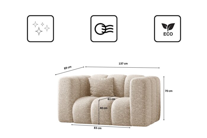 Sessel, Sofa Grand modular stoff Haga