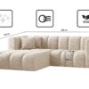 Ecksofa, L-form Sofa Grand modular stoff Haga