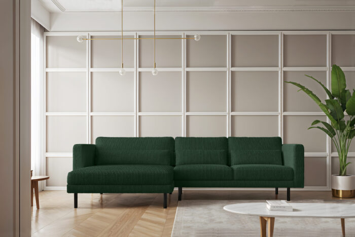 Ecksofa L-form Dani modern und geräumig Stoff Poso