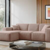 Ecksofa, Sofa L form, Couch L form Siena L stoff Salvador