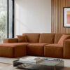 Ecksofa, Sofa L form, Couch L form Siena L stoff Salvador