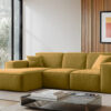 Ecksofa, Sofa L form, Couch L form Siena L stoff Salvador