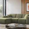 Ecksofa, Sofa L form, Couch L form Siena L stoff Salvador