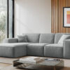 Ecksofa, Sofa L form, Couch L form Siena L stoff Salvador