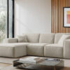 Ecksofa, Sofa L form, Couch L form Siena L stoff Salvador
