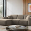 Ecksofa, Sofa L form, Couch L form Siena L stoff Salvador