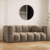 Couch, Sofa, Zweisitzer-Sofa Grand Modular Stoff Salvador