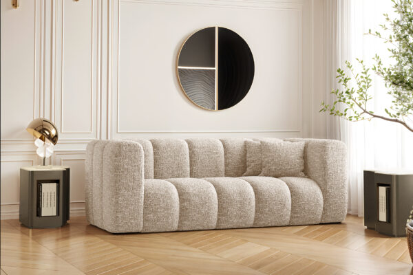 Couch, Sofa, Zweisitzer-Sofa Grand Modular Stoff Haga