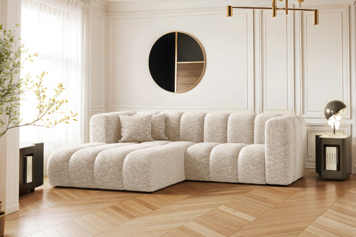 Ecksofa, L-form Sofa Grand modular stoff Haga
