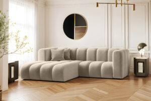 Ecksofa, L-from, Sofa Grand modular stoff Salvador