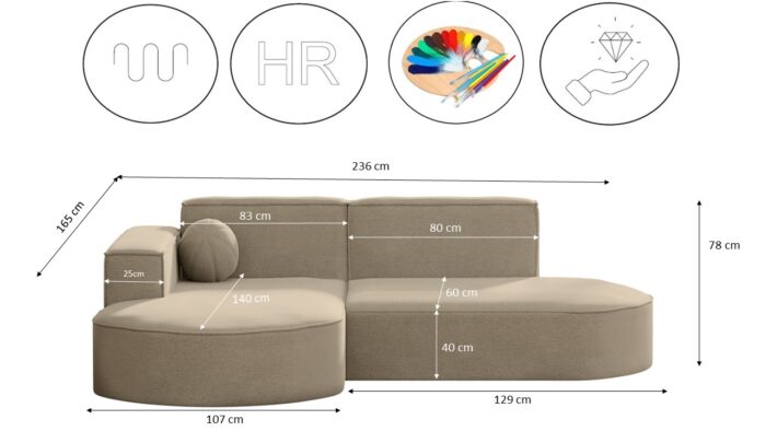 Gartenmöbel Ecksofa,Couch ,Sofa L-Form Designer Modena Studio Patio