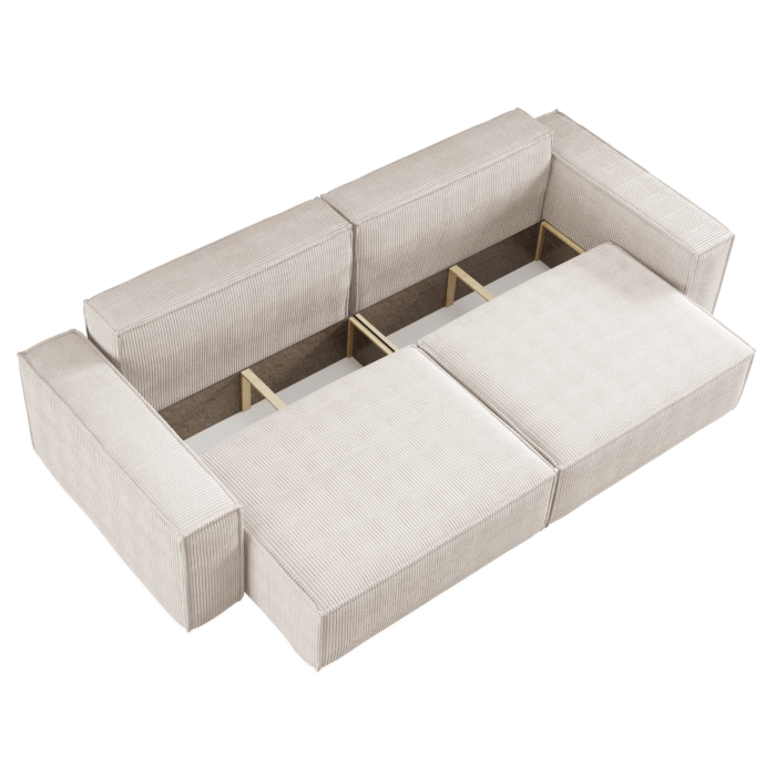 Schlafsofa BEST und Bettkasten Stoff Poso