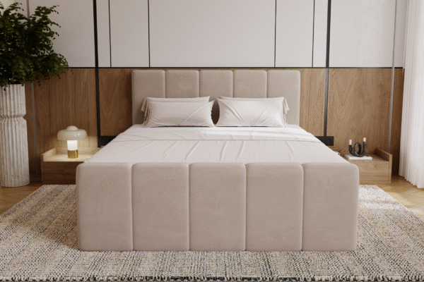 Boxspringbett Berg mit Matratze, Stoff Komodo