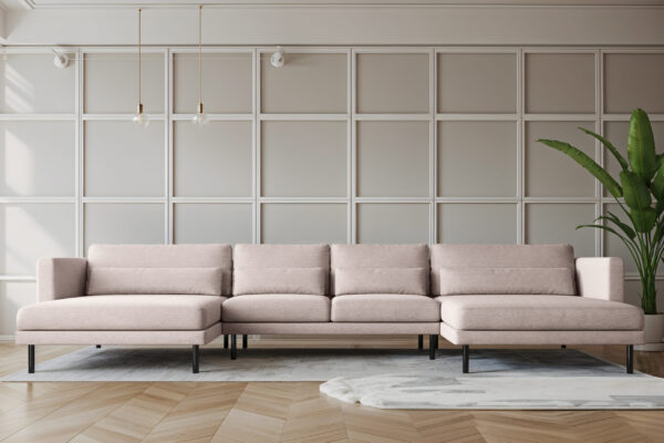 Ecksofa DANI in U-Form Stilvolles stoff Verita