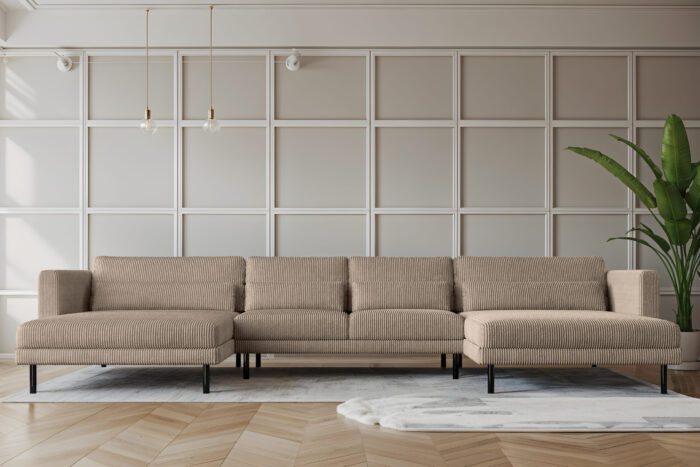 Ecksofa DANI in U-Form,Stilvolles, stoff Poso