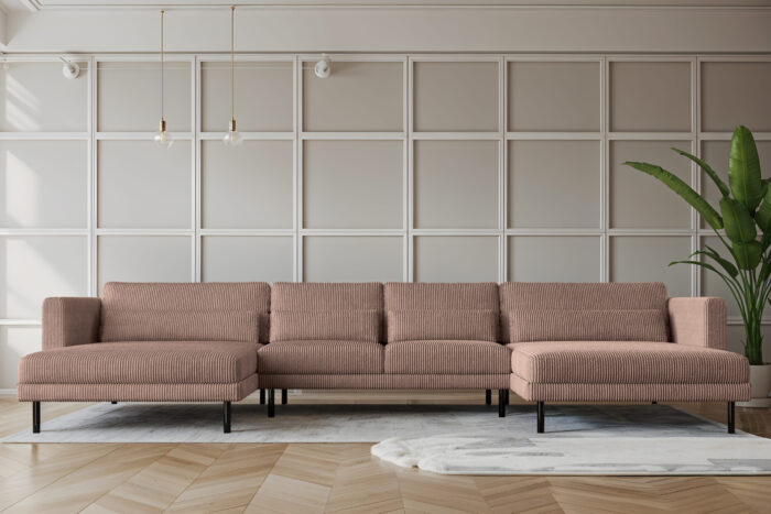 Ecksofa DANI in U-Form,Stilvolles, stoff Poso