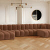Ecksofa, U-from, Sofa Grand U XL modular stoff Salvador