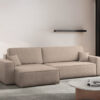 Ecksofa mit schlaffunktion und bettkasten, Eckcouch Best XL stoff Verita