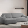 Ecksofa mit schlaffunktion und bettkasten, Eckcouch Best XL stoff Verita