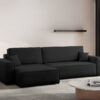 Ecksofa mit schlaffunktion und bettkasten, Eckcouch Best XL stoff Verita