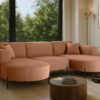 Ecksofa, Sofa Designer Modena U Rein stoff Quelle