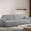 Ecksofa mit schlaffunktion und bettkasten, Eckcouch Best XL stoff Verita