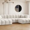 Ecksofa, U-from, Sofa Grand modular stoff Salvador
