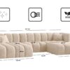 Ecksofa, U-form Sofa Grand modular stoff Haga