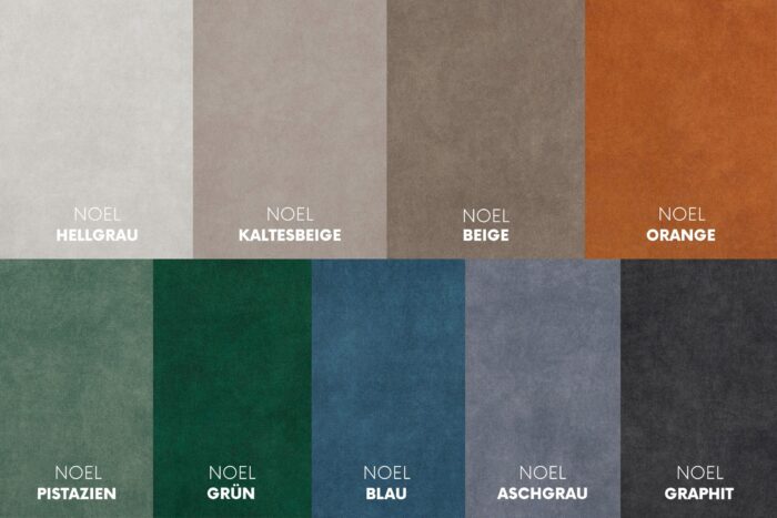 Ecksofa, Sofa L-Form Designer Modena Rein stoff Noel