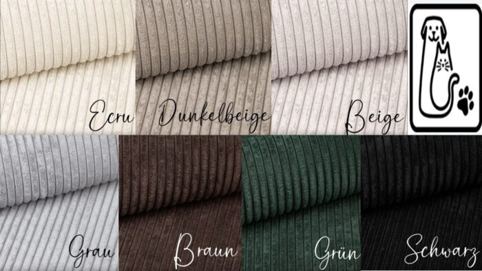 Ecksofa mit schlaffunktion und bettkasten, Eckcouch MILANO XL stoff Poso Dicker Cord