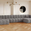 Ecksofa, U-form Sofa Grand U XL modular stoff Haga