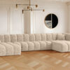 Ecksofa, U-form Sofa Grand U XL modular stoff Haga