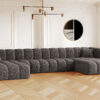 Ecksofa, U-form Sofa Grand U XL modular stoff Haga