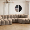 Ecksofa, U-from, Sofa Grand modular stoff Salvador