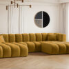 Ecksofa, U-from, Sofa Grand modular stoff Salvador