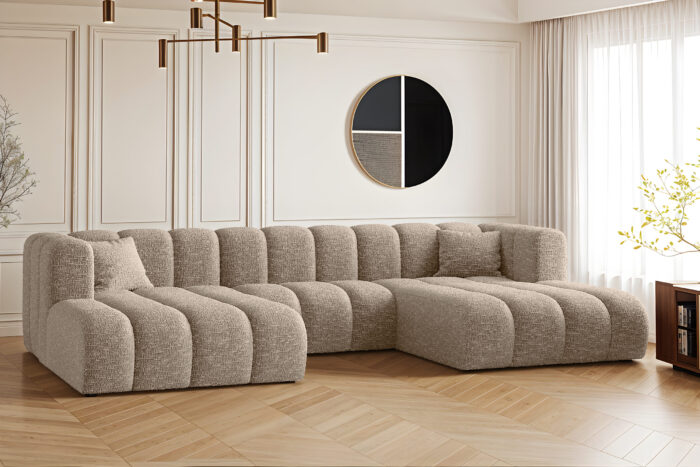 Ecksofa, U-form Sofa Grand modular stoff Haga