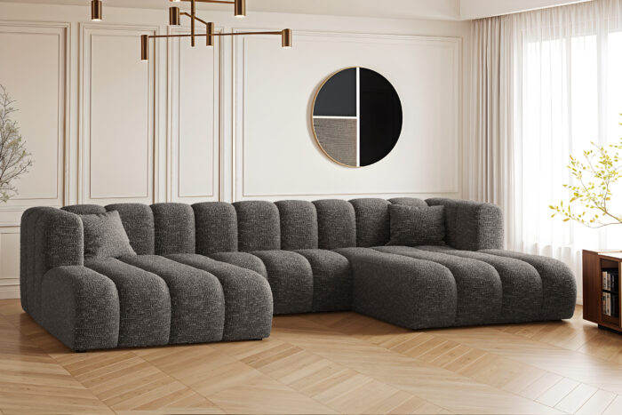 Ecksofa, U-form Sofa Grand modular stoff Haga
