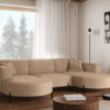 Ecksofa, Sofa Designer Modena U Rein stoff Noel