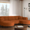Ecksofa, Sofa Designer Modena U Rein stoff Noel