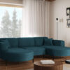 Ecksofa, Sofa Designer Modena U Rein stoff Noel