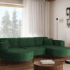Ecksofa, Sofa Designer Modena U Rein stoff Noel