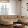Ecksofa, Sofa Designer Modena U Rein stoff Noel