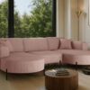 Ecksofa, Sofa Designer Modena U Rein stoff Poso